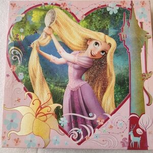 Disney Canvas Art with Pink Edges
